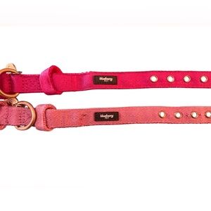 2 Xs pink blueberry pet dog collars